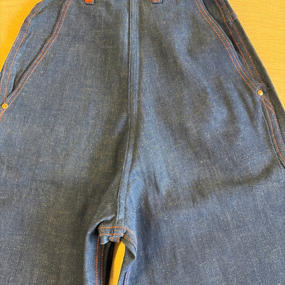 Vintage 1950’s Dungarettes High waisted Straight Jeans - Picture 4 of 10